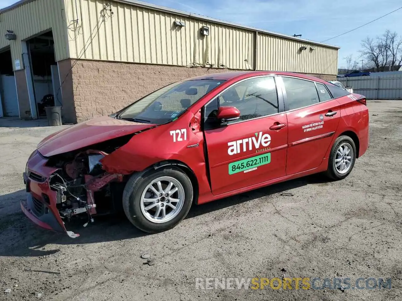 1 Photograph of a damaged car JTDL9MFU0N3039861 TOYOTA PRIUS 2022