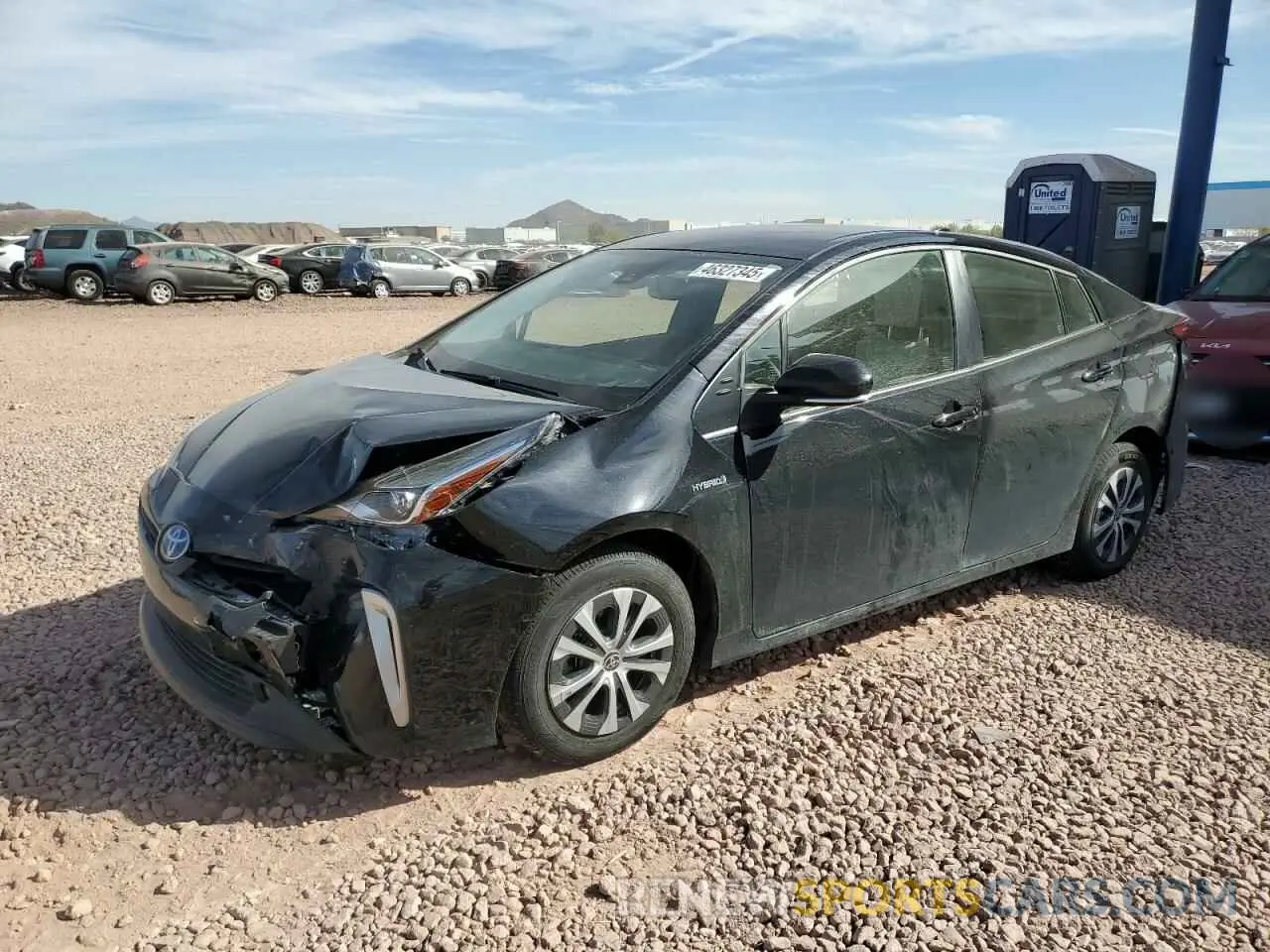 1 Photograph of a damaged car JTDL9MFU1N3039755 TOYOTA PRIUS 2022