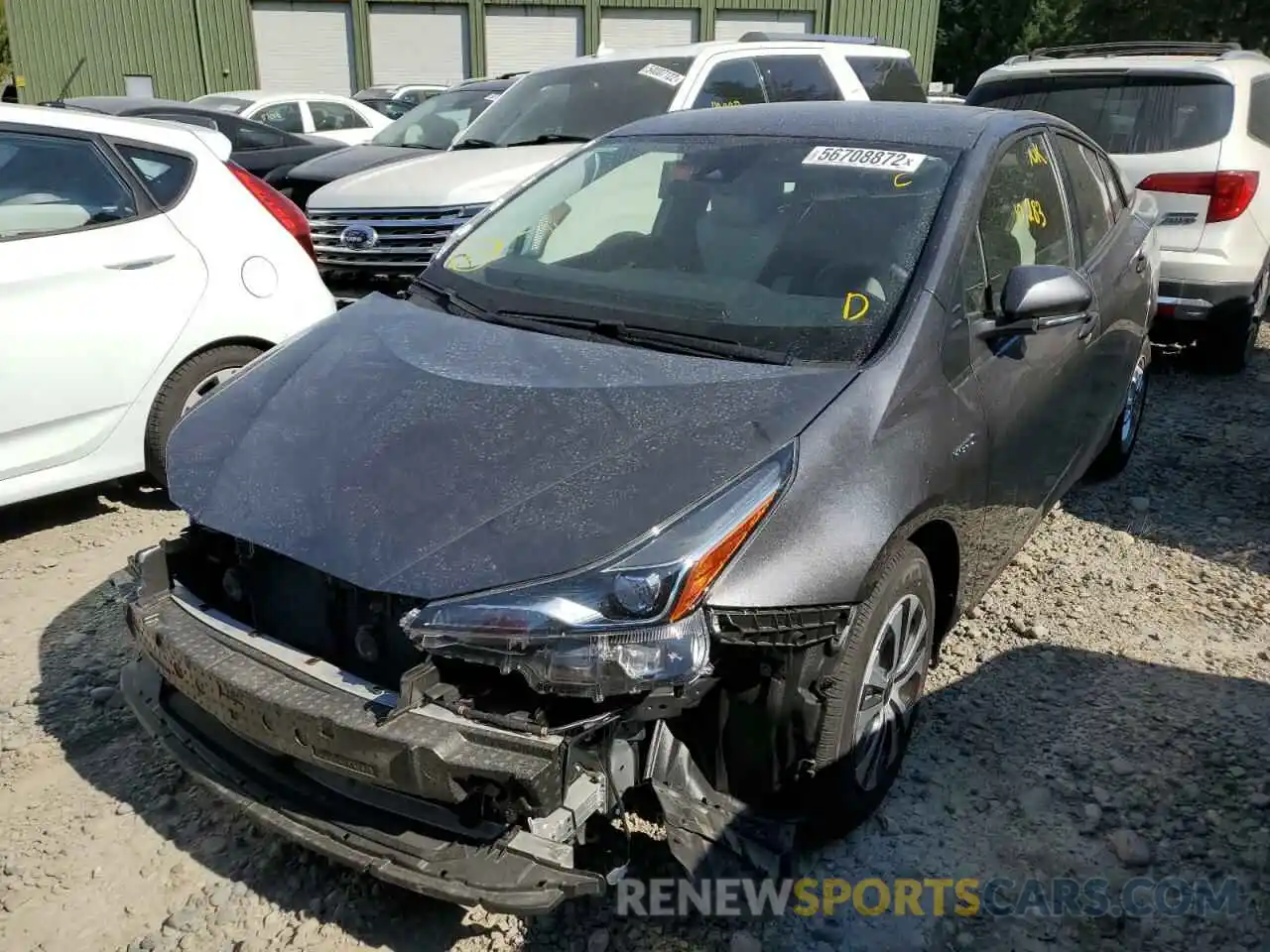 2 Photograph of a damaged car JTDL9MFU6N3032672 TOYOTA PRIUS 2022