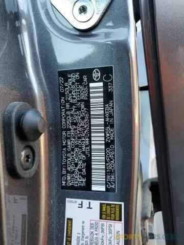 12 Photograph of a damaged car JTDL9MFU7N3039677 TOYOTA PRIUS 2022
