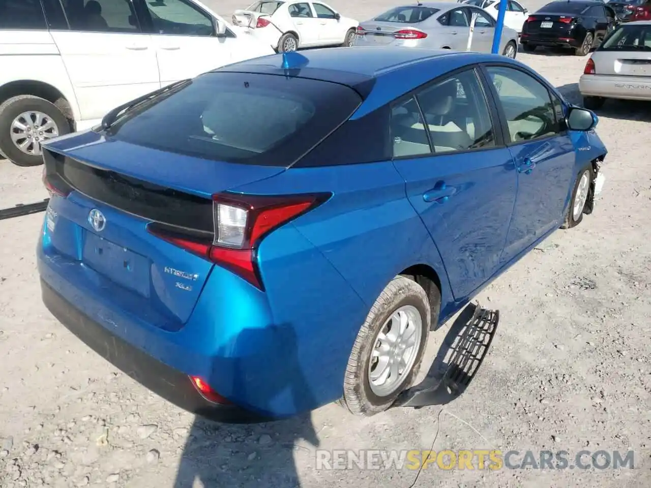 4 Photograph of a damaged car JTDL9MFU8N3031796 TOYOTA PRIUS 2022