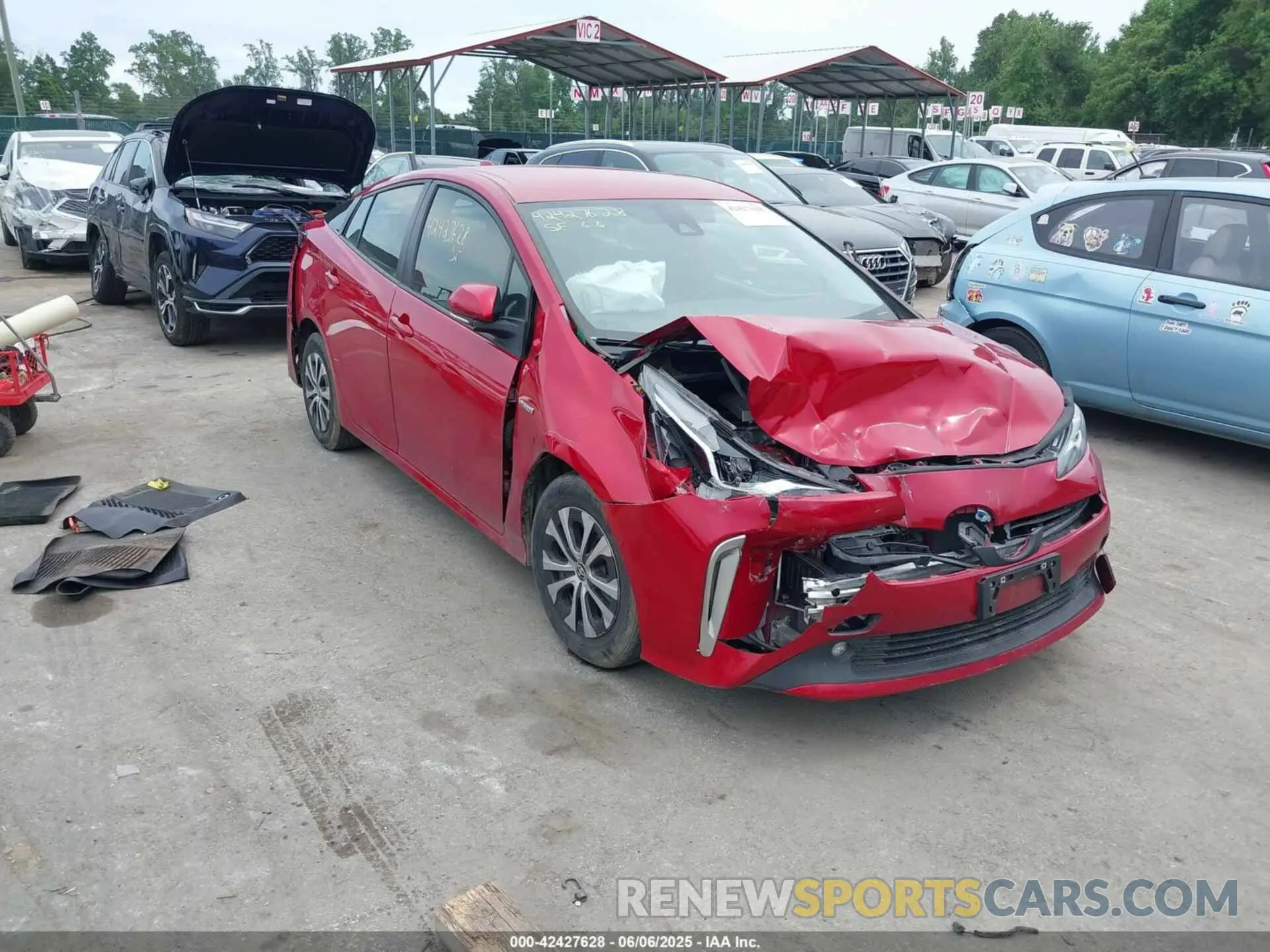 1 Photograph of a damaged car JTDL9MFU9N3034304 TOYOTA PRIUS 2022