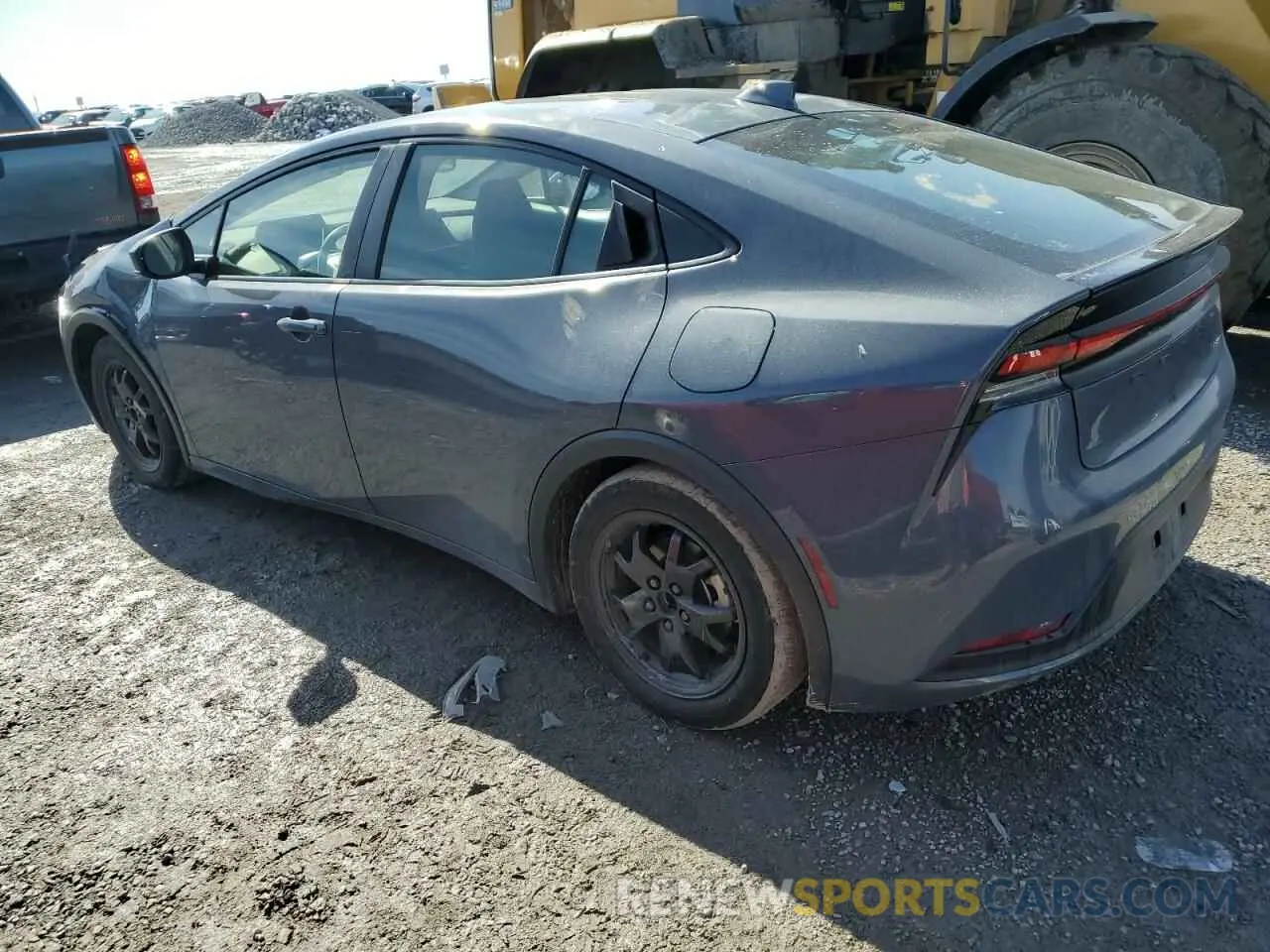 2 Photograph of a damaged car JTDACAAU0P3005288 TOYOTA PRIUS 2023