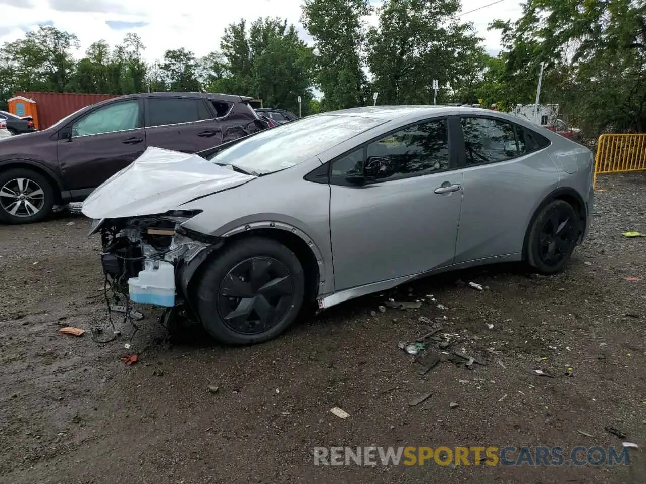 1 Photograph of a damaged car JTDACAAU1P3000455 TOYOTA PRIUS 2023