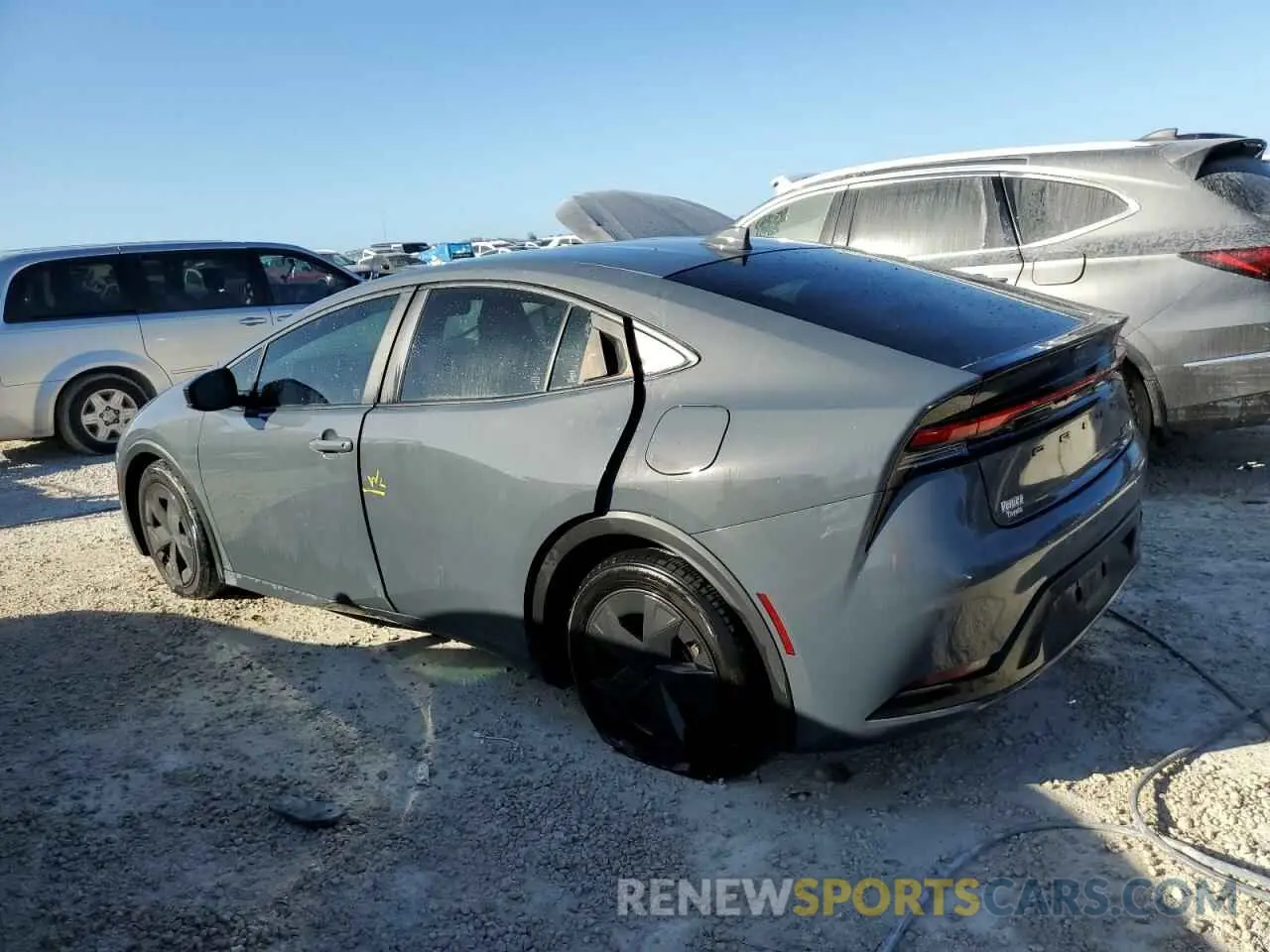 2 Photograph of a damaged car JTDACAAU1P3002299 TOYOTA PRIUS 2023