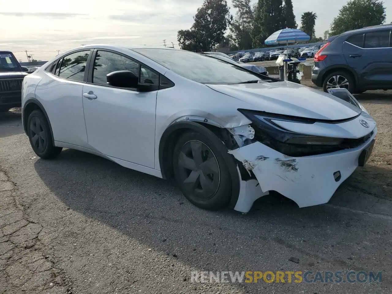 4 Photograph of a damaged car JTDACAAU1P3006059 TOYOTA PRIUS 2023