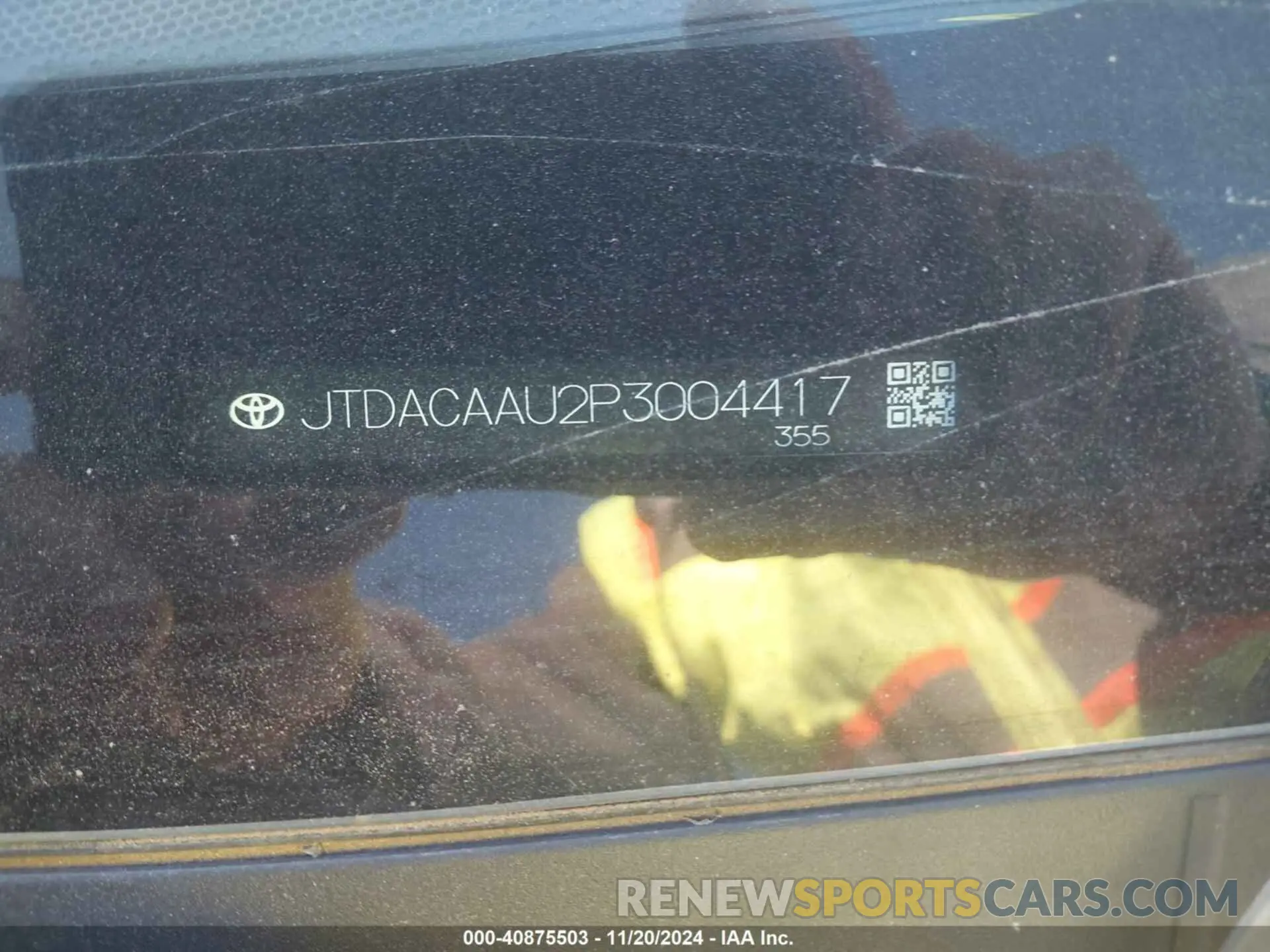 9 Photograph of a damaged car JTDACAAU2P3004417 TOYOTA PRIUS 2023