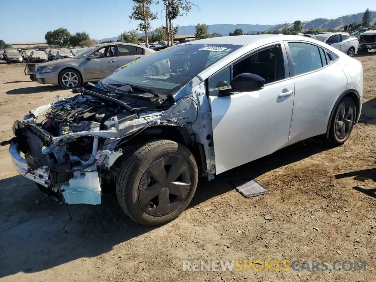 1 Photograph of a damaged car JTDACAAU3P3000537 TOYOTA PRIUS 2023