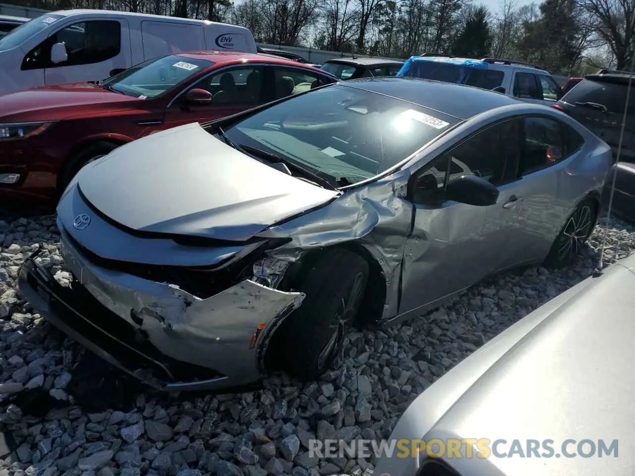 1 Photograph of a damaged car JTDACAAU3P3003793 TOYOTA PRIUS 2023