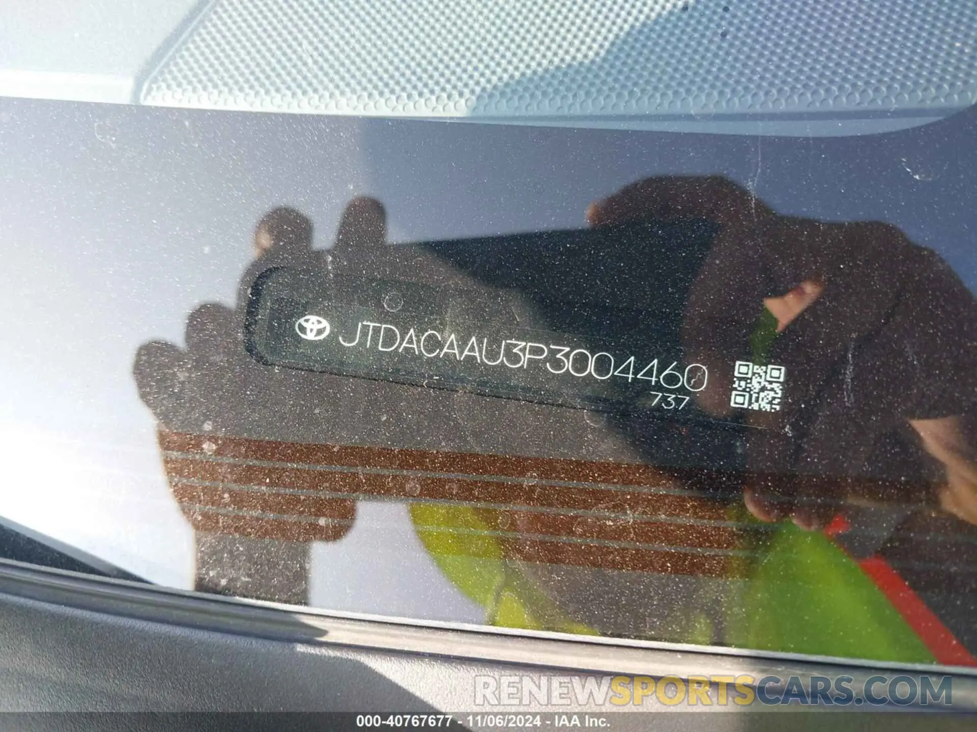 9 Photograph of a damaged car JTDACAAU3P3004460 TOYOTA PRIUS 2023