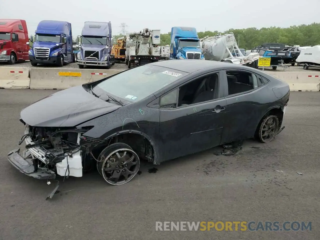 1 Photograph of a damaged car JTDACAAU4P3003074 TOYOTA PRIUS 2023