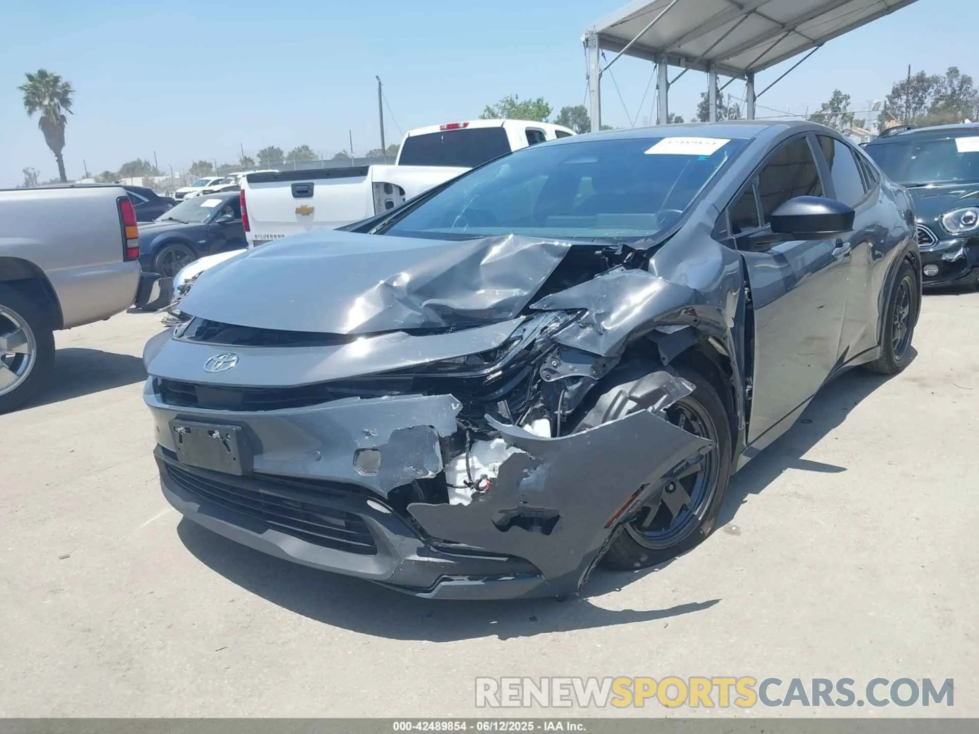 2 Photograph of a damaged car JTDACAAU4P3007982 TOYOTA PRIUS 2023