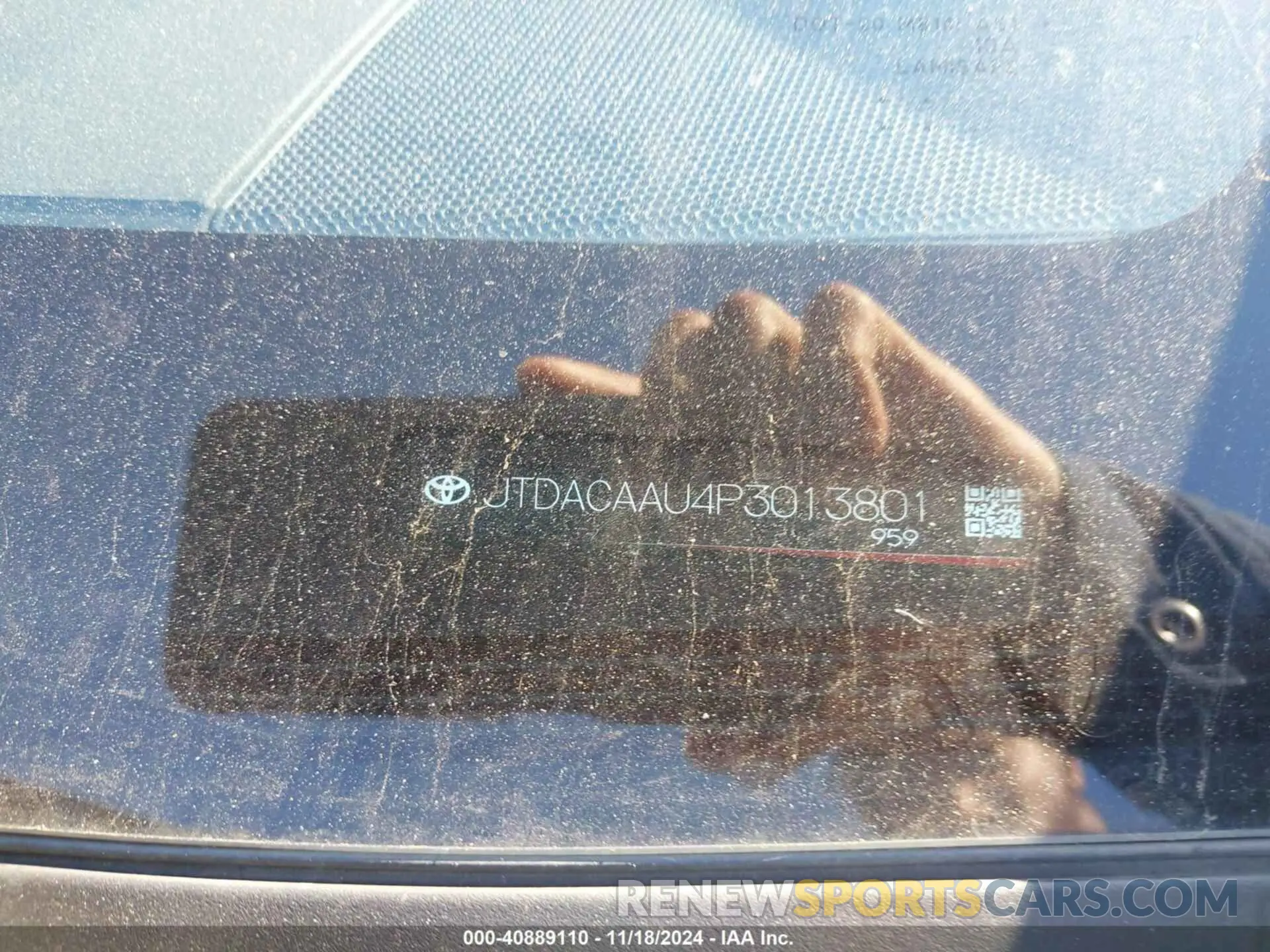 9 Photograph of a damaged car JTDACAAU4P3013801 TOYOTA PRIUS 2023