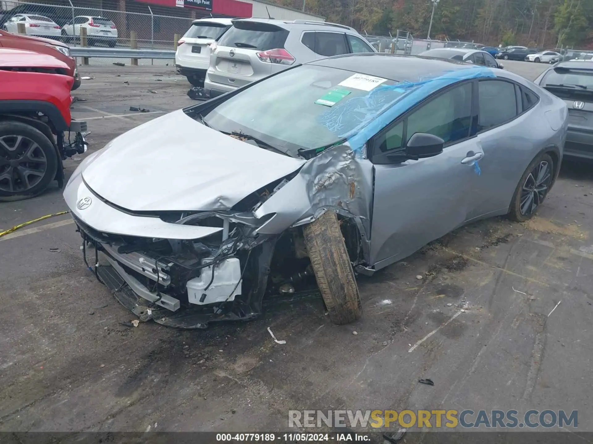 2 Photograph of a damaged car JTDACAAU6P3011449 TOYOTA PRIUS 2023