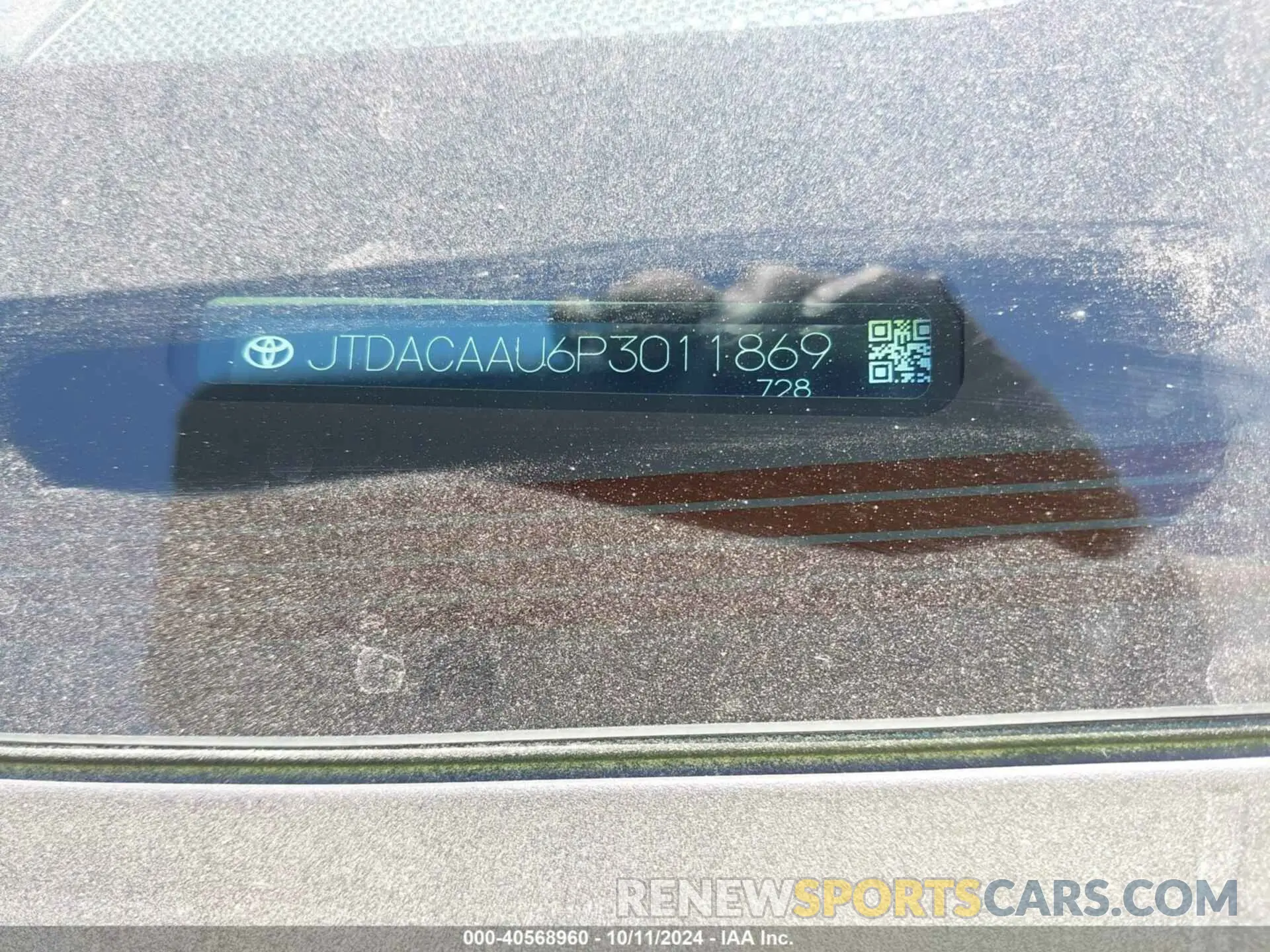 9 Photograph of a damaged car JTDACAAU6P3011869 TOYOTA PRIUS 2023