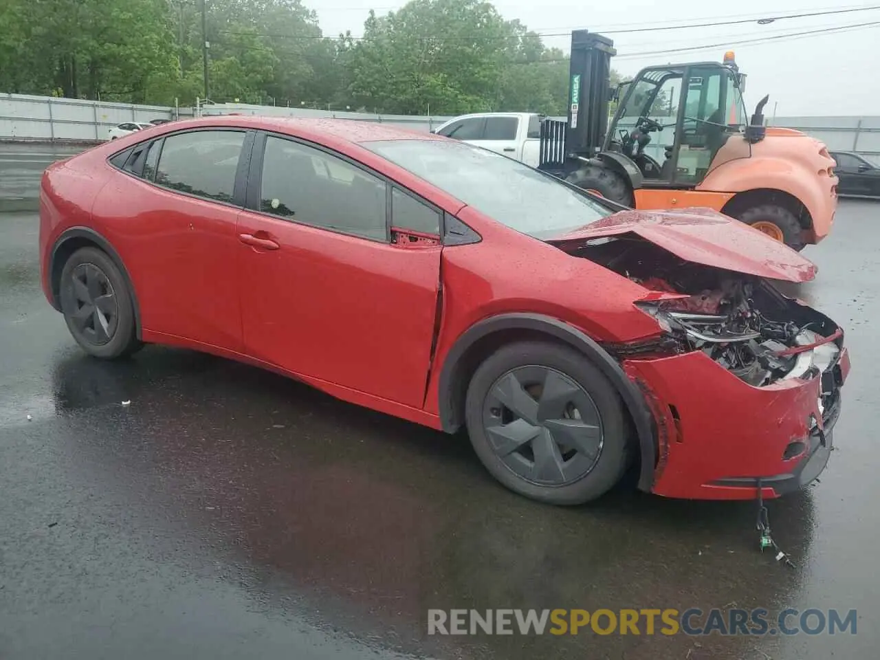 4 Photograph of a damaged car JTDACAAU7P3002906 TOYOTA PRIUS 2023
