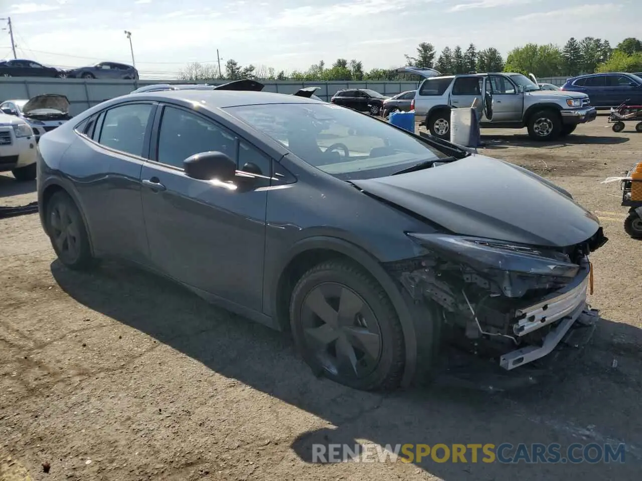 4 Photograph of a damaged car JTDACAAU7P3003179 TOYOTA PRIUS 2023