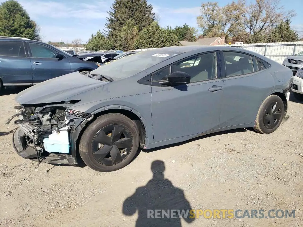 1 Photograph of a damaged car JTDACAAU7P3008382 TOYOTA PRIUS 2023