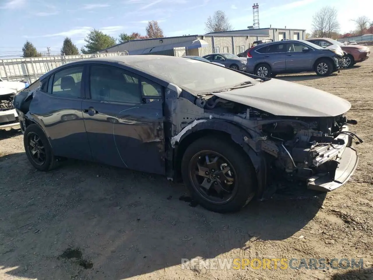 4 Photograph of a damaged car JTDACAAU7P3008382 TOYOTA PRIUS 2023
