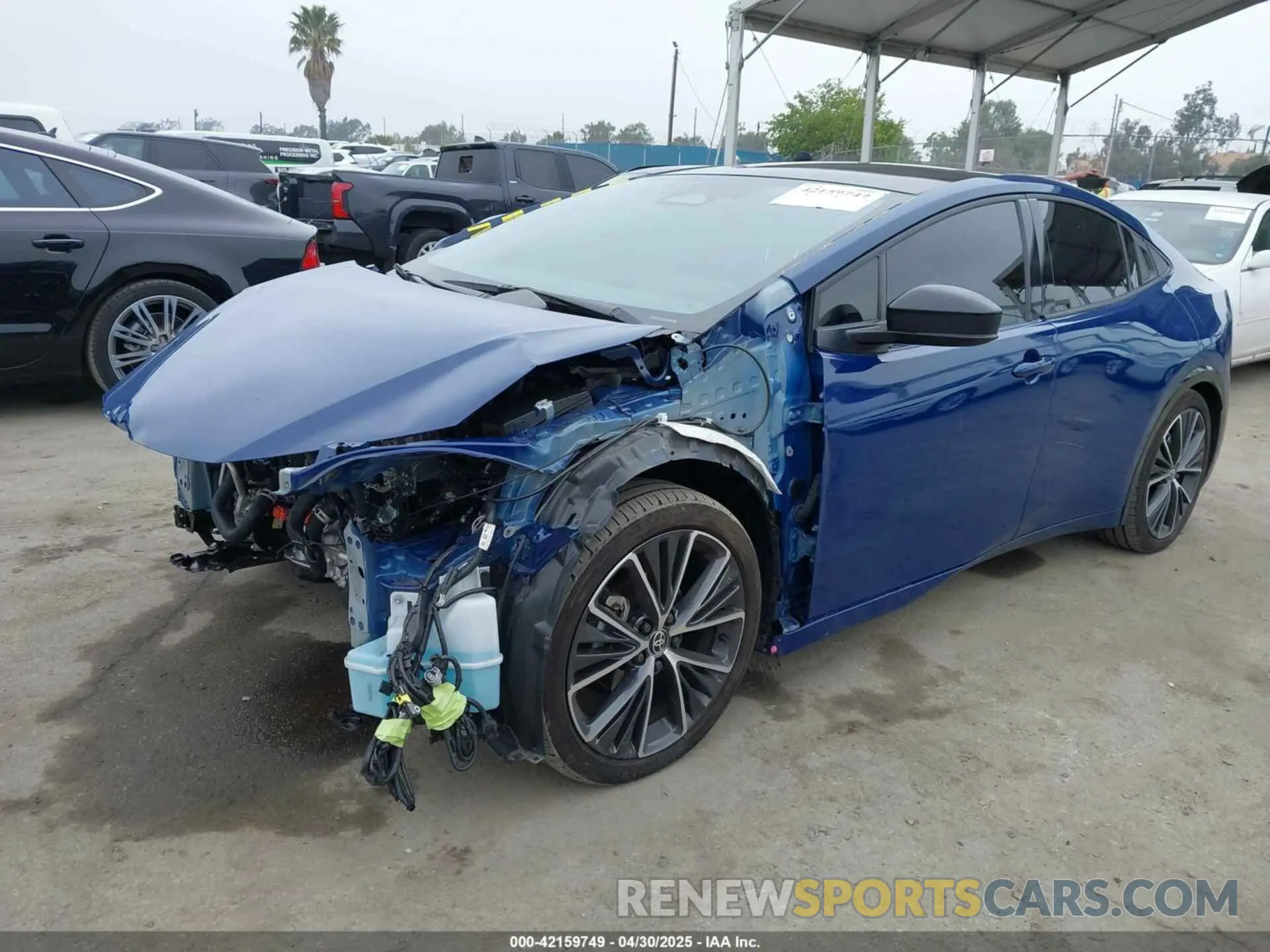 2 Photograph of a damaged car JTDACAAU8P3002445 TOYOTA PRIUS 2023