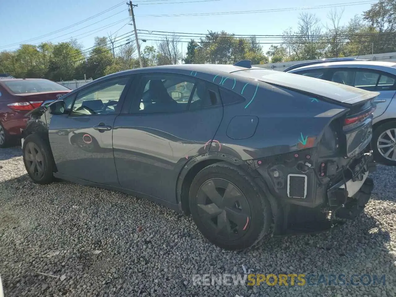 2 Photograph of a damaged car JTDACAAU8P3006799 TOYOTA PRIUS 2023