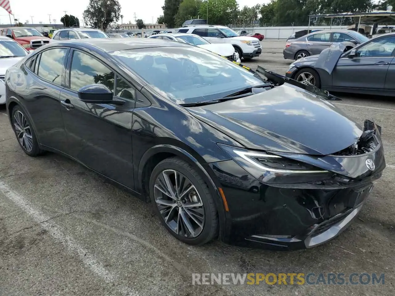 4 Photograph of a damaged car JTDACAAUXP3005928 TOYOTA PRIUS 2023