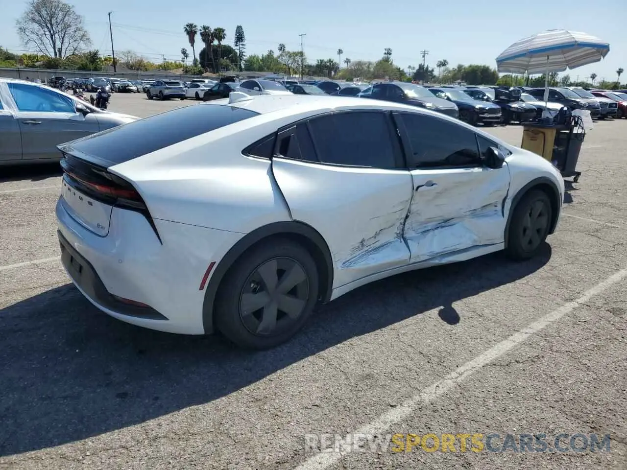 3 Photograph of a damaged car JTDACAAUXP3013799 TOYOTA PRIUS 2023