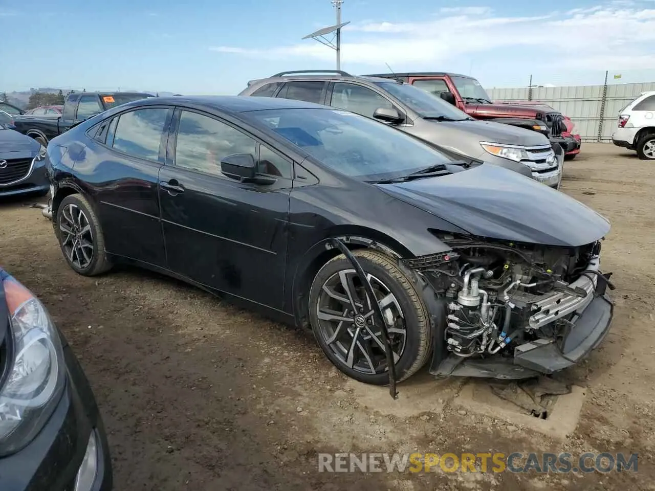 4 Photograph of a damaged car JTDACACU6P3002649 TOYOTA PRIUS 2023