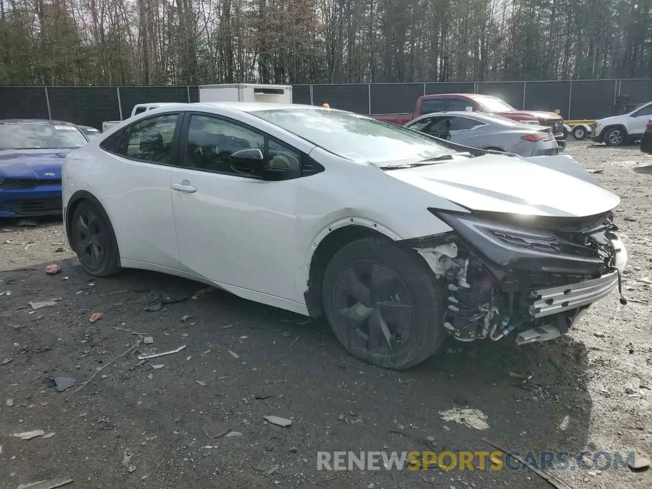 4 Photograph of a damaged car JTDACACU7P3002255 TOYOTA PRIUS 2023