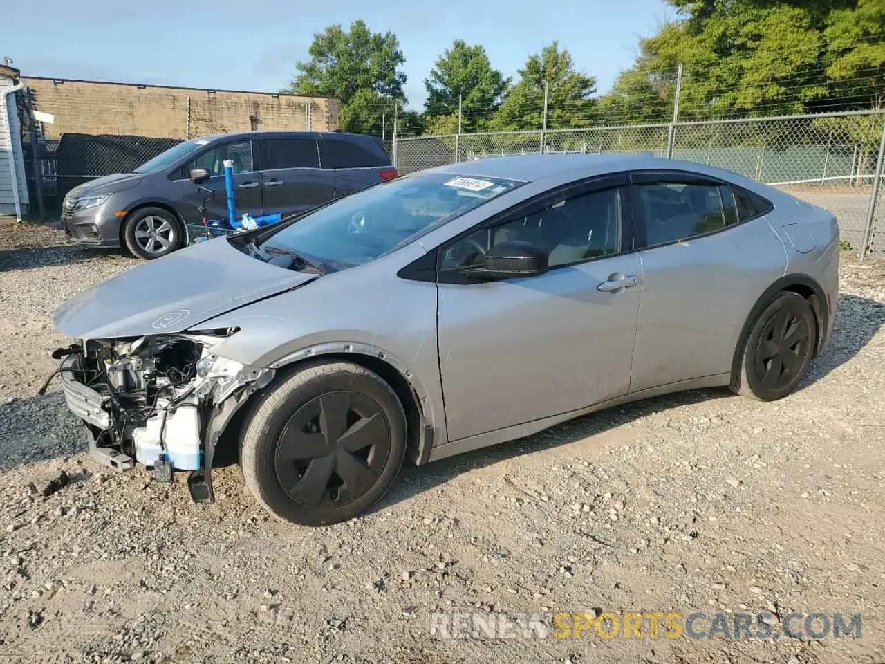 1 Photograph of a damaged car JTDACACU8P3002037 TOYOTA PRIUS 2023