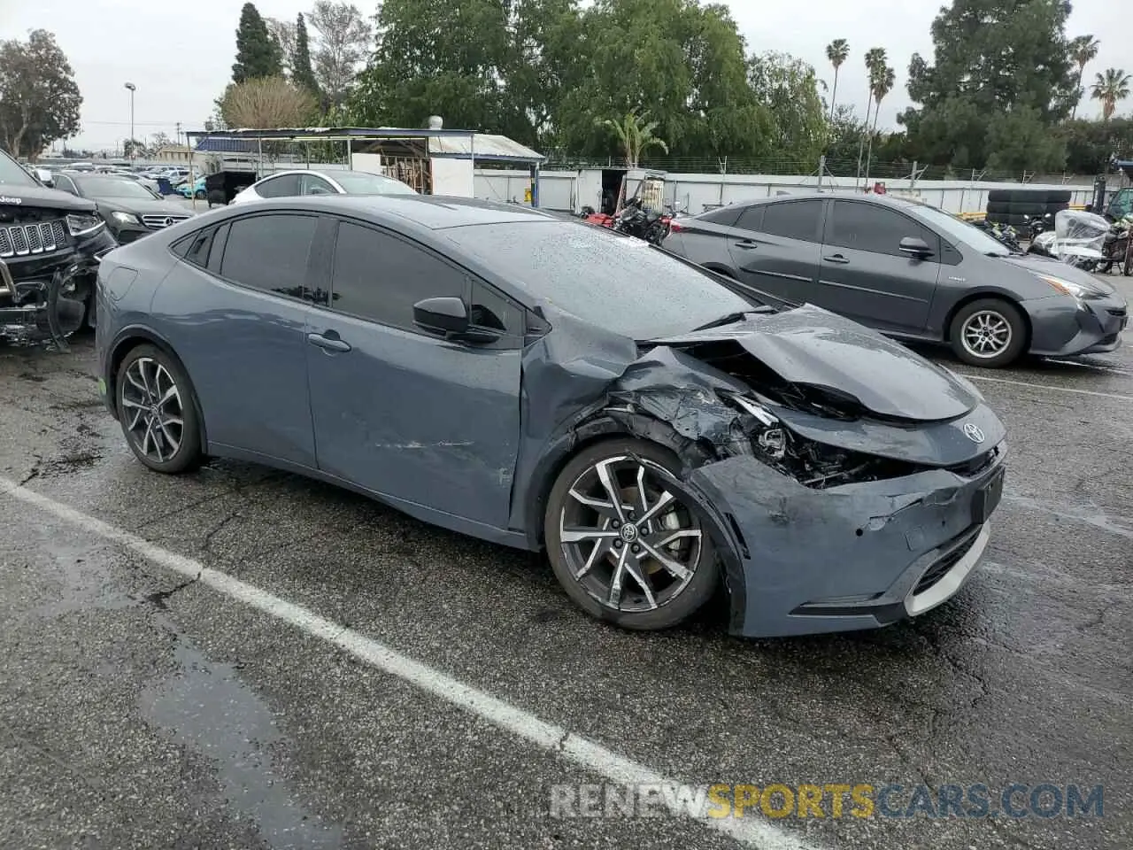 4 Photograph of a damaged car JTDACACU9P3001916 TOYOTA PRIUS 2023