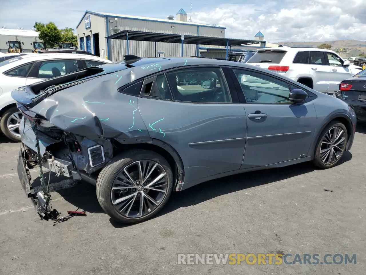 3 Photograph of a damaged car JTDADABU5P3003483 TOYOTA PRIUS 2023