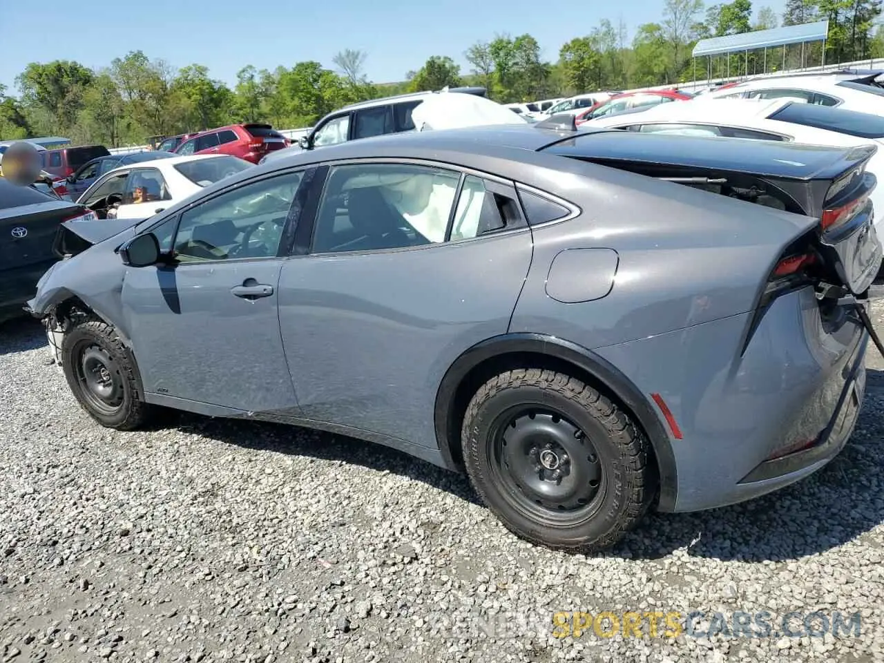 2 Photograph of a damaged car JTDADABU7P3002464 TOYOTA PRIUS 2023