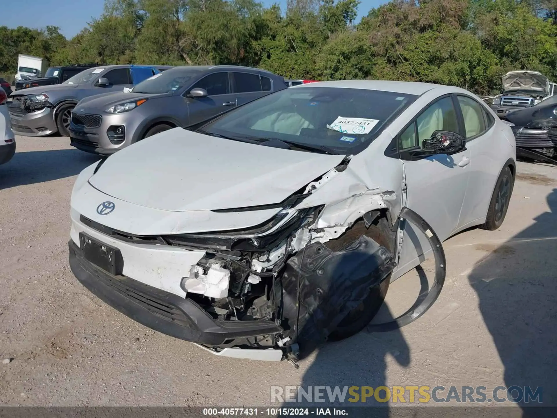 2 Photograph of a damaged car JTDACAAU0R3018447 TOYOTA PRIUS 2024
