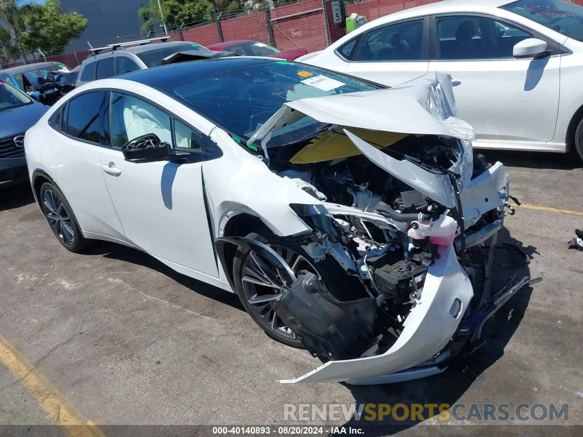1 Photograph of a damaged car JTDACAAU1R3015637 TOYOTA PRIUS 2024