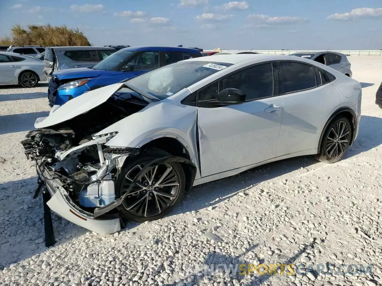 1 Photograph of a damaged car JTDACAAU1R3022166 TOYOTA PRIUS 2024