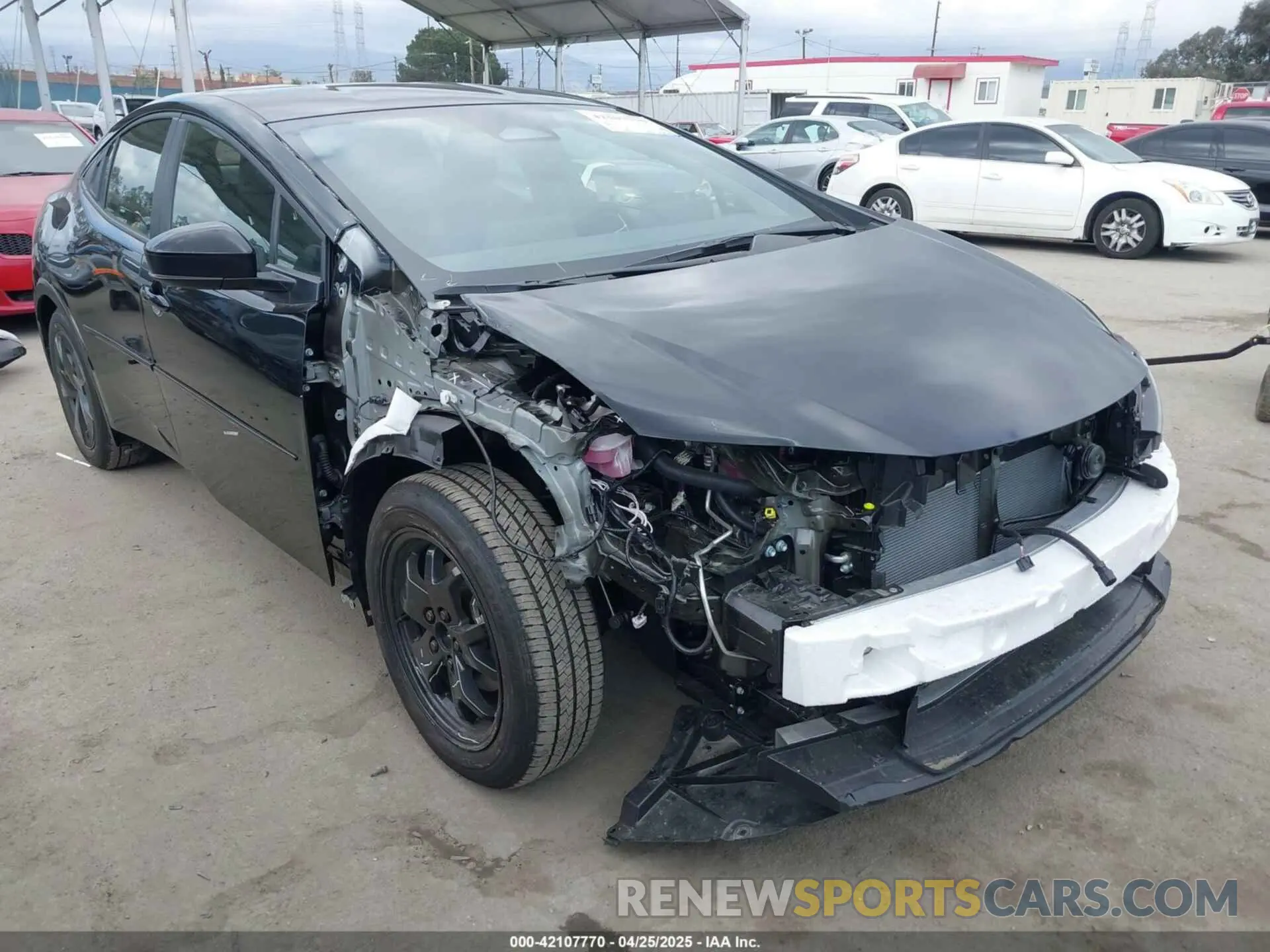 1 Photograph of a damaged car JTDACAAU2R3046380 TOYOTA PRIUS 2024