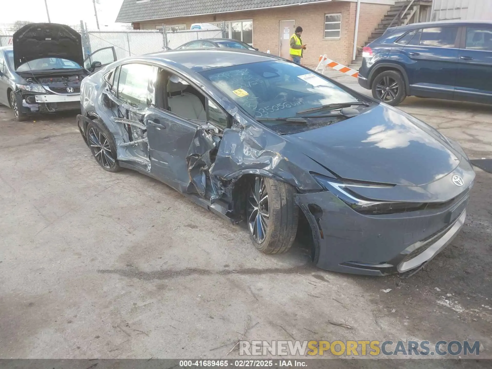 1 Photograph of a damaged car JTDACAAU4R3035056 TOYOTA PRIUS 2024