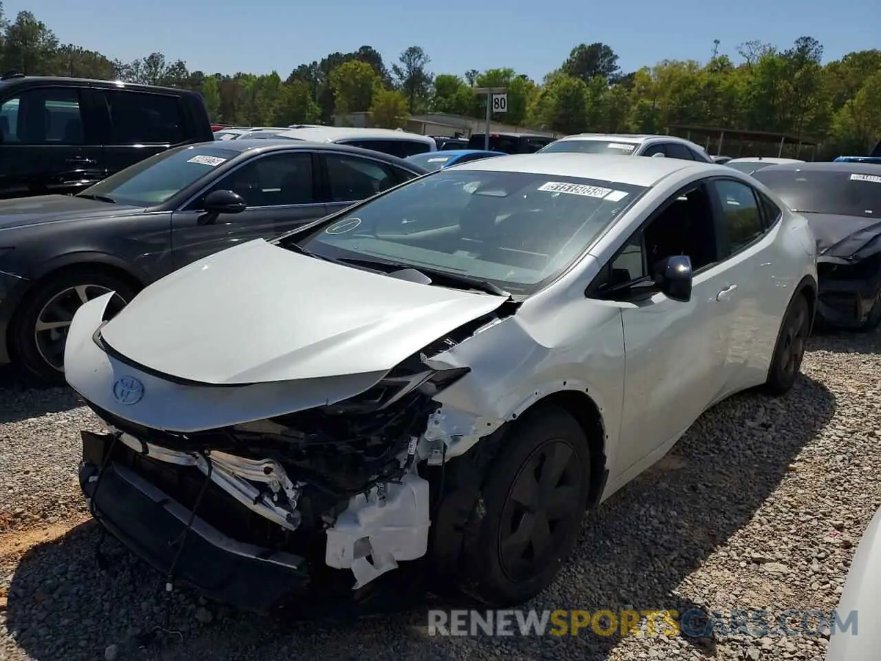 1 Photograph of a damaged car JTDACAAU5R3028617 TOYOTA PRIUS 2024