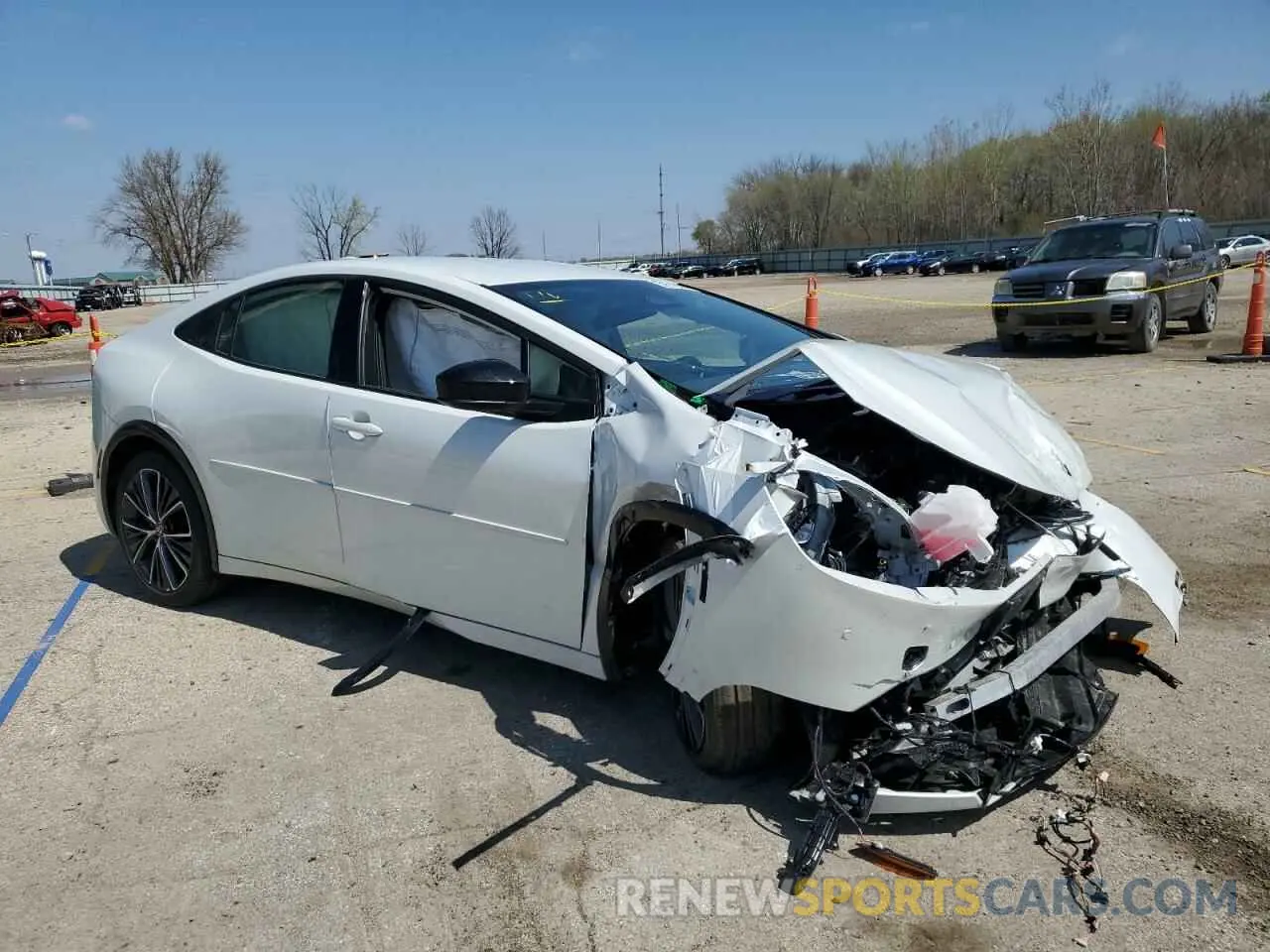 4 Photograph of a damaged car JTDACAAU5R3032912 TOYOTA PRIUS 2024