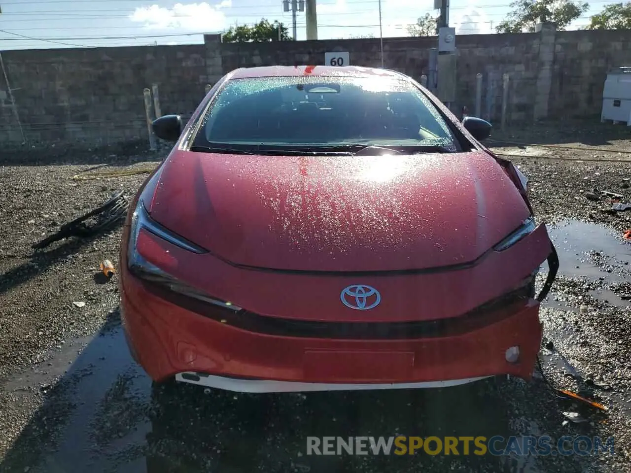 5 Photograph of a damaged car JTDACAAU7R3020227 TOYOTA PRIUS 2024