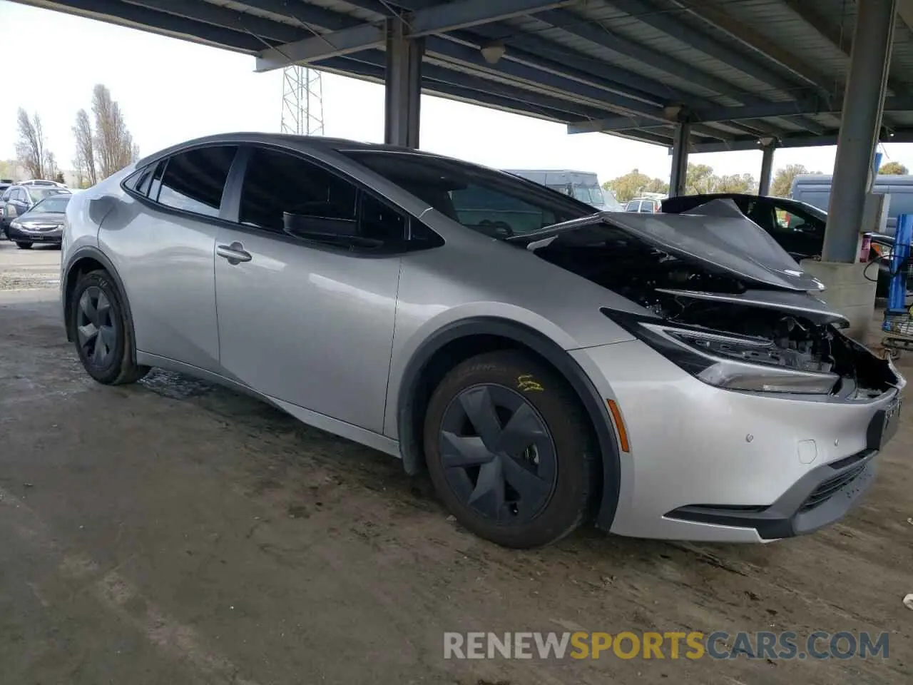 4 Photograph of a damaged car JTDACAAU7R3045936 TOYOTA PRIUS 2024