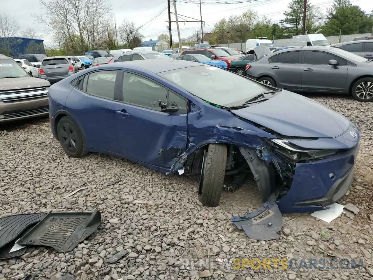 4 Photograph of a damaged car JTDACAAU8R3025064 TOYOTA PRIUS 2024