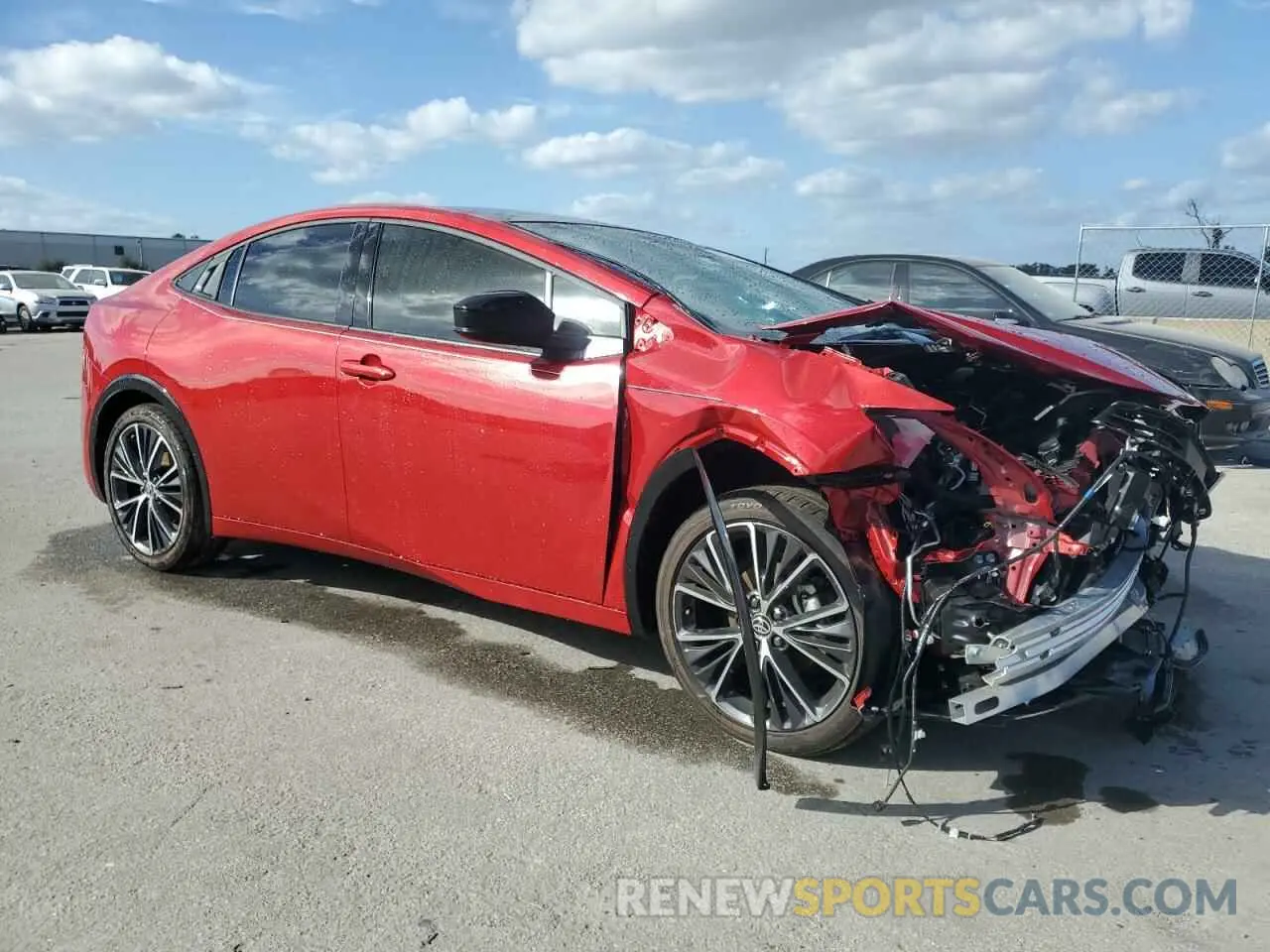 4 Photograph of a damaged car JTDACAAU8R3027347 TOYOTA PRIUS 2024