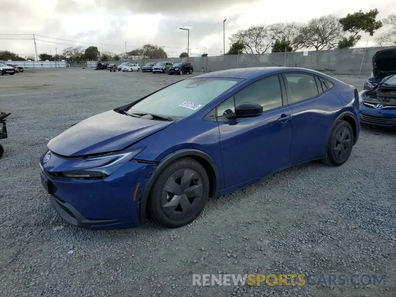 1 Photograph of a damaged car JTDACAAU9R3024876 TOYOTA PRIUS 2024