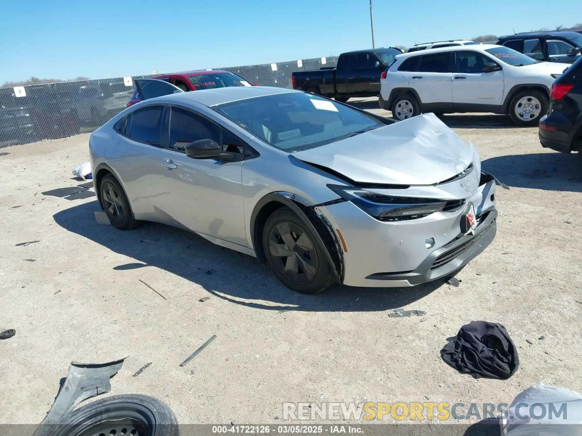 1 Photograph of a damaged car JTDACAAU9R3043332 TOYOTA PRIUS 2024
