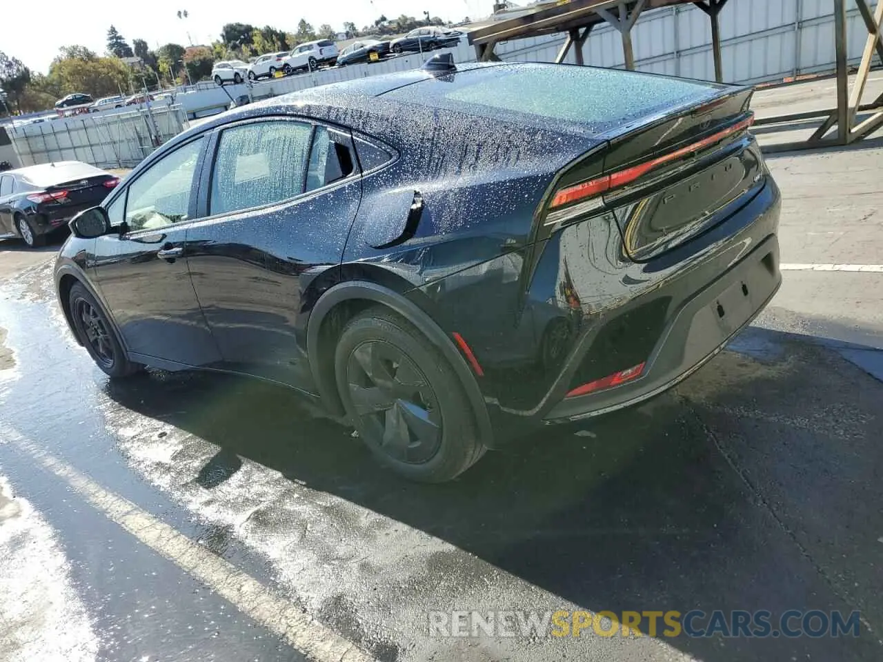2 Photograph of a damaged car JTDACAAUXR3020335 TOYOTA PRIUS 2024