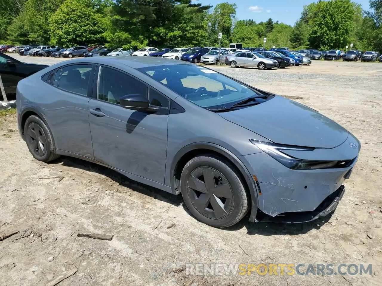 4 Photograph of a damaged car JTDACAAUXR3022408 TOYOTA PRIUS 2024