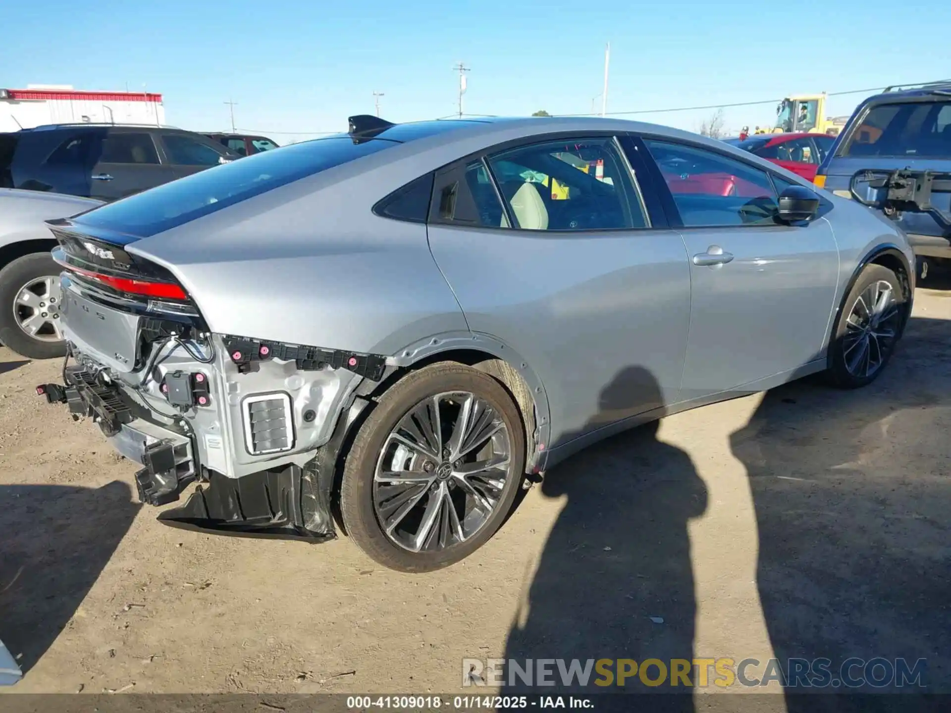 4 Photograph of a damaged car JTDACAAUXR3035689 TOYOTA PRIUS 2024