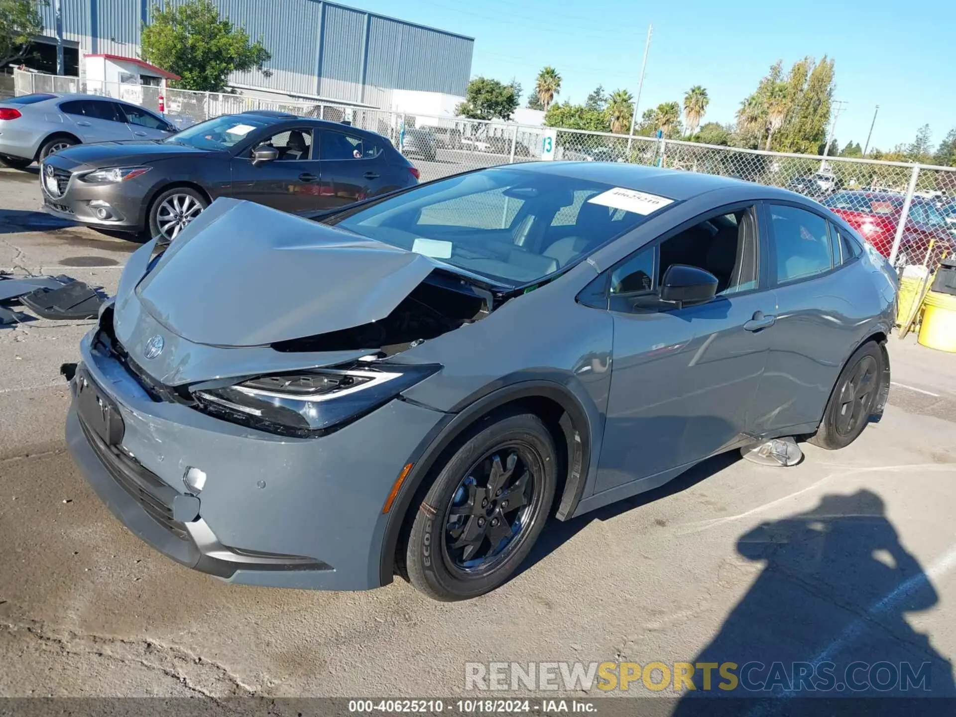 2 Photograph of a damaged car JTDACAAUXR3037135 TOYOTA PRIUS 2024